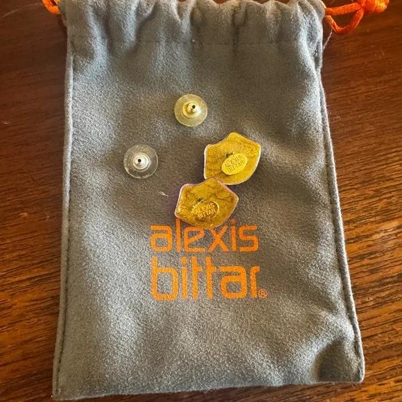 Alexis Bittar Fuchsia Lip Earrings - Picture 3 of 4